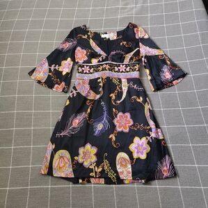 Trina Turk Silk Paisley Dress